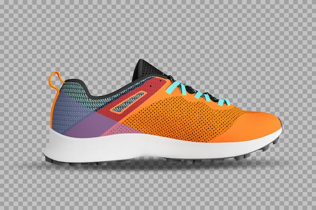 Shoes in 3d rendering isolated