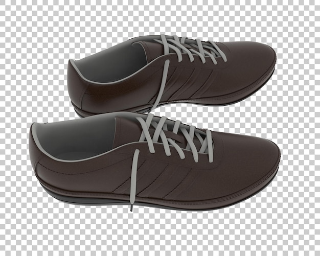 Shoes isolated on transparent background 3d rendering illustration