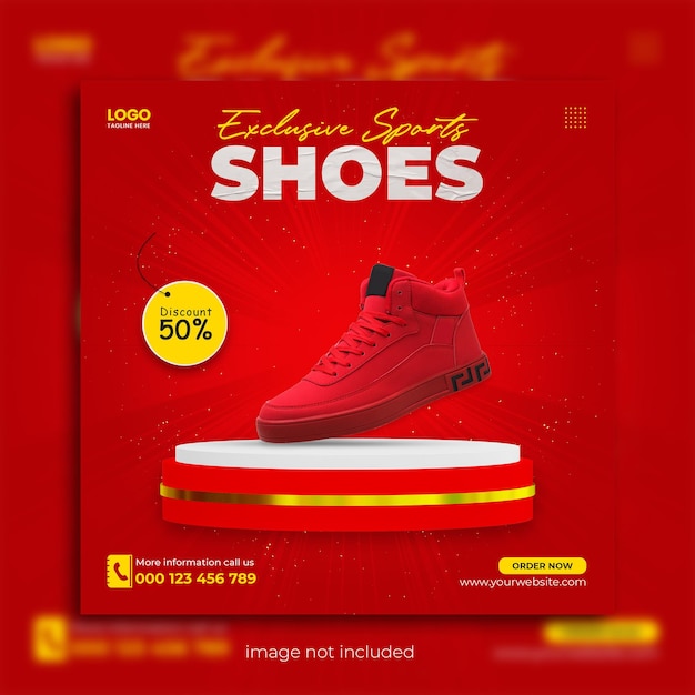 Shoes social media post template