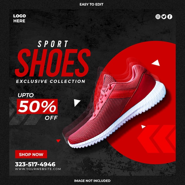 Shoes social media template