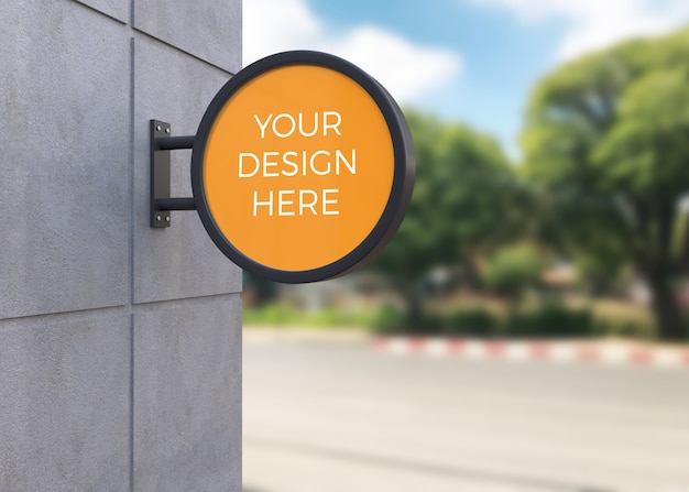 Shop sign mockup