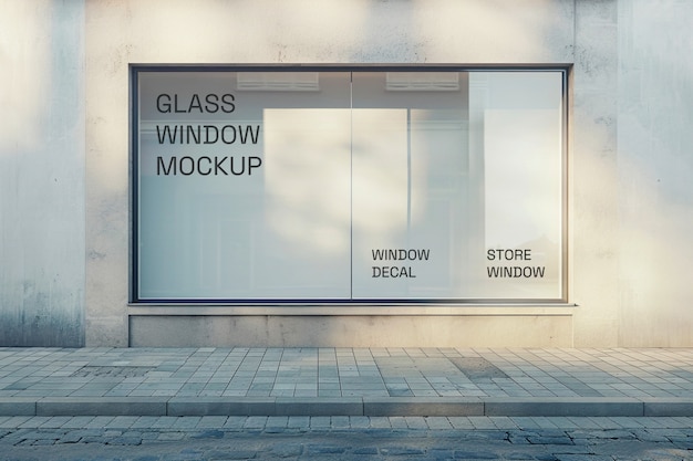 Shop window mokcup design