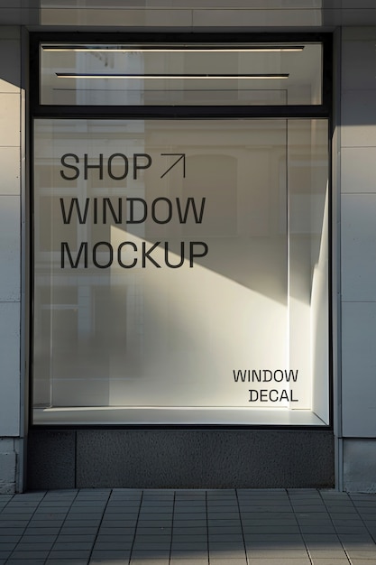 Shop window mokcup design