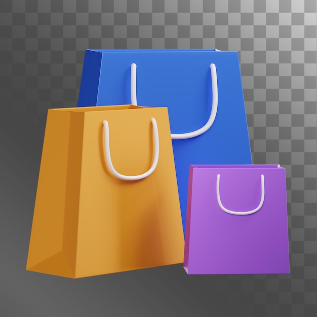 Shopping Bag 3D Illustration