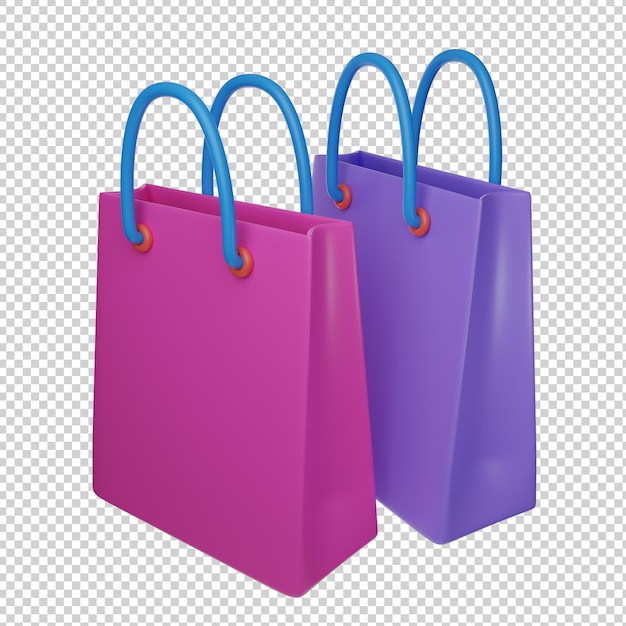 Shopping bag 3d illustration