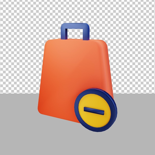 Shopping Bag icon 3D Illustration