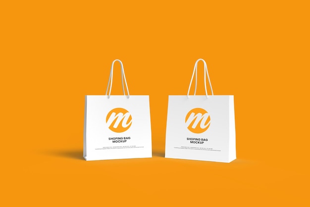 shopping bag or pager bag mockup design