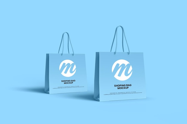 shopping bag or paper bag mockup design