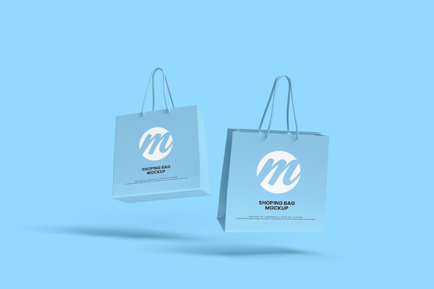 shopping bag or paper bag mockup design