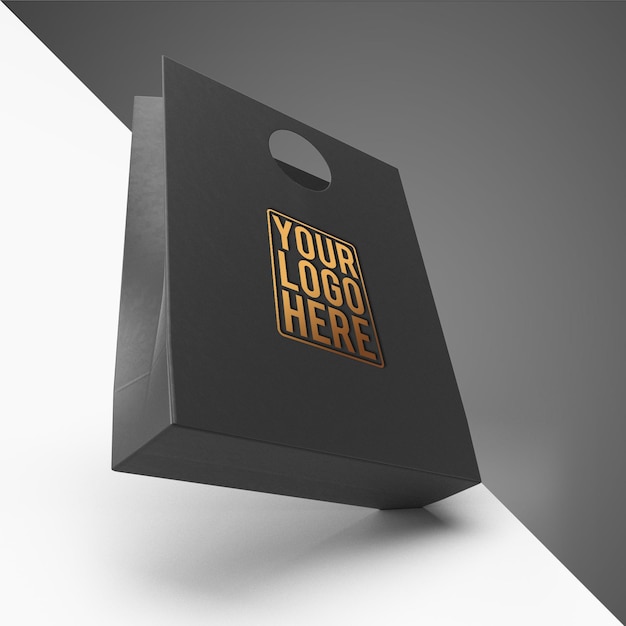 Shopping bag paper mockup Paper shopping bag mockup design Paper bag mockup