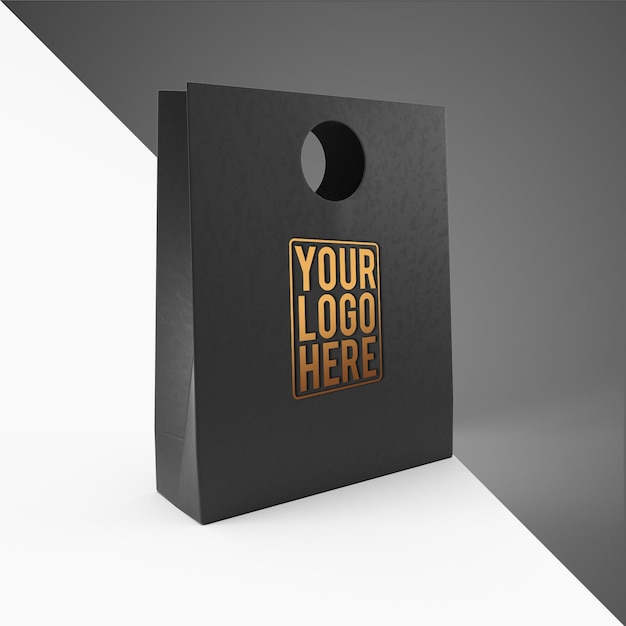 Shopping bag paper mockup Paper shopping bag mockup design Paper bag mockup