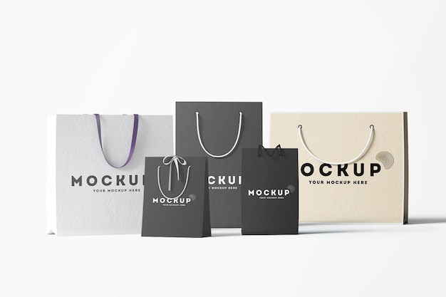 Shopping bag paper mockup