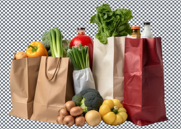 shopping bag with groceries