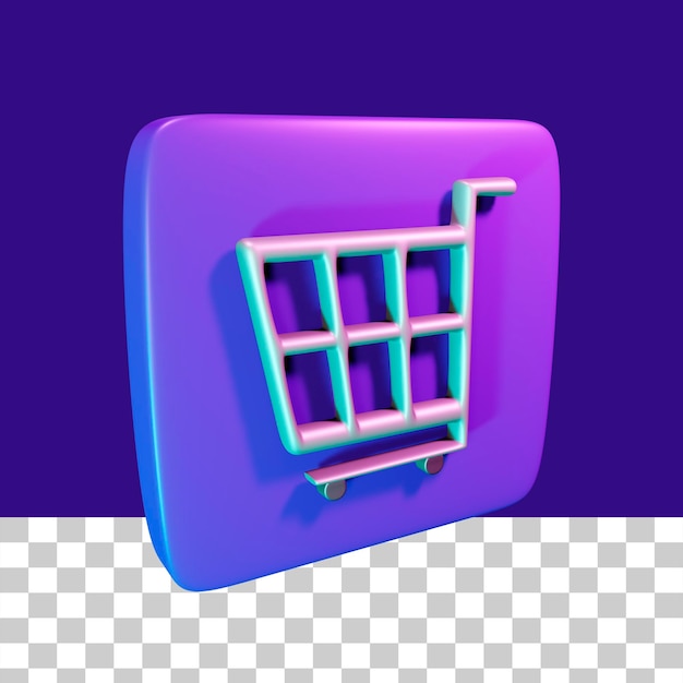 shopping cart 3d icon