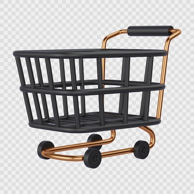 Shopping cart 3d icon