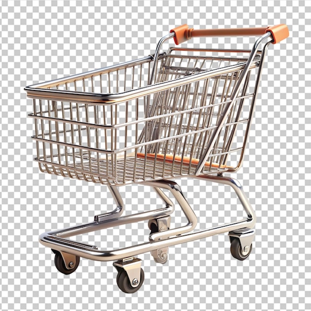 shopping cart isolated on transparent background