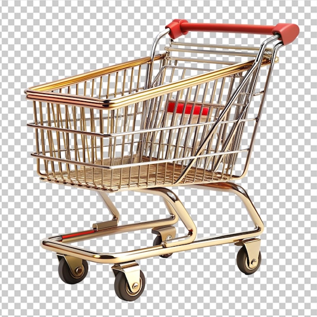 shopping cart isolated on transparent background