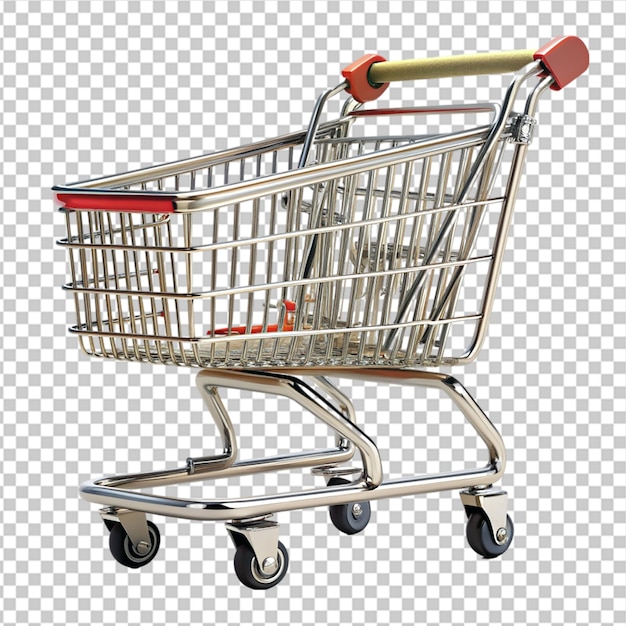 shopping cart isolated on transparent background