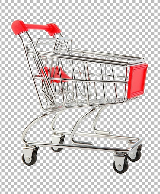 Shopping cart isolated on transparent background