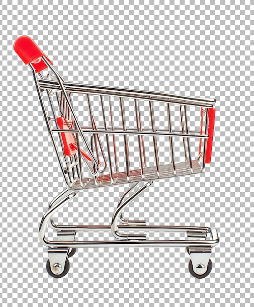 Shopping cart isolated on transparent background