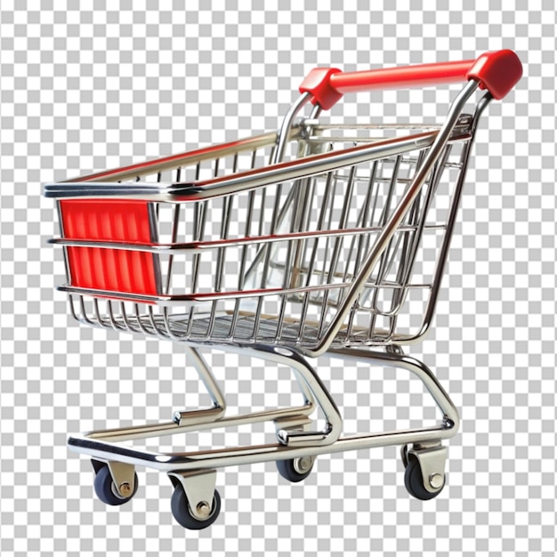 Shopping cart isolated on transparent background