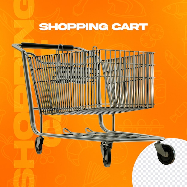 shopping cart left right view