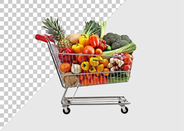 Shopping cart transparent PSD