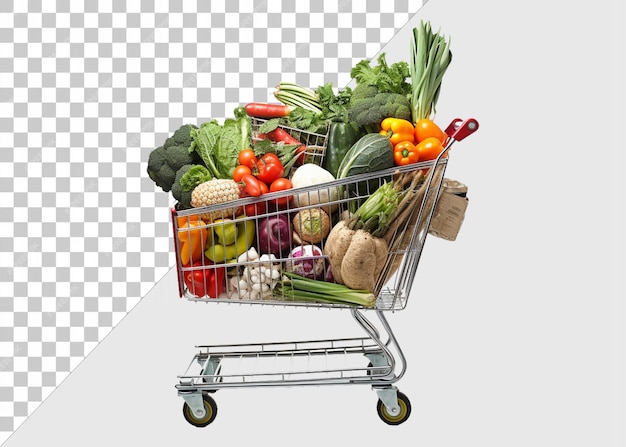 Shopping cart transparent PSD