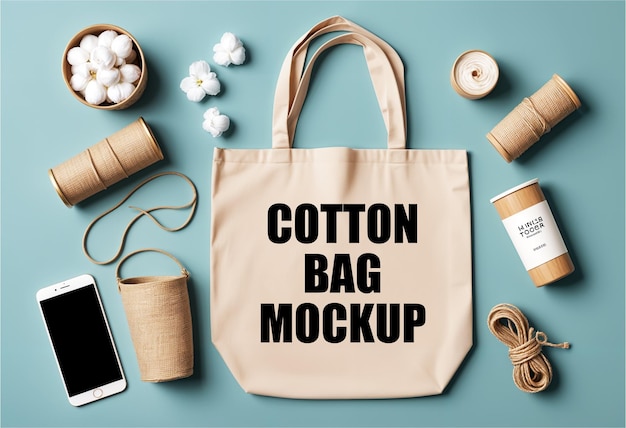 Shopping Cloth Bag Mockup