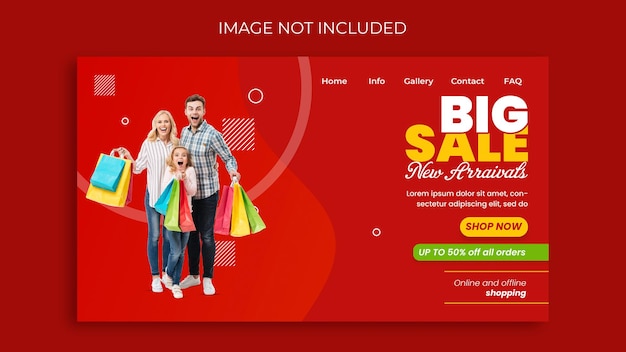 Shopping Landing Page