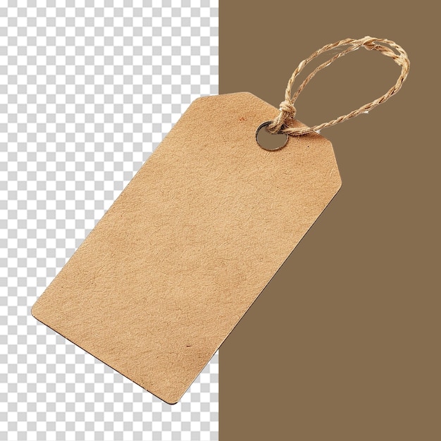 PSD shopping tag isolated on transparent background