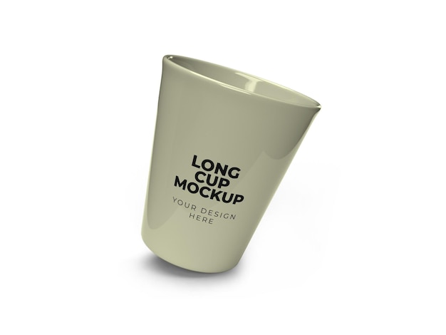 Short Plastic Cup Mockup Template Isolated