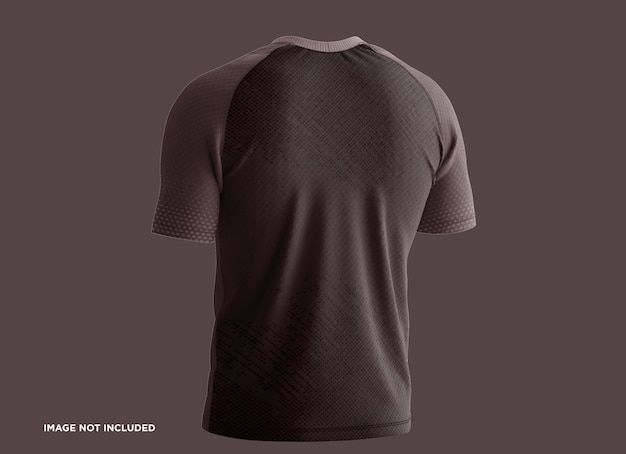 Short Raglan T-Shirt Round Neck Mockup