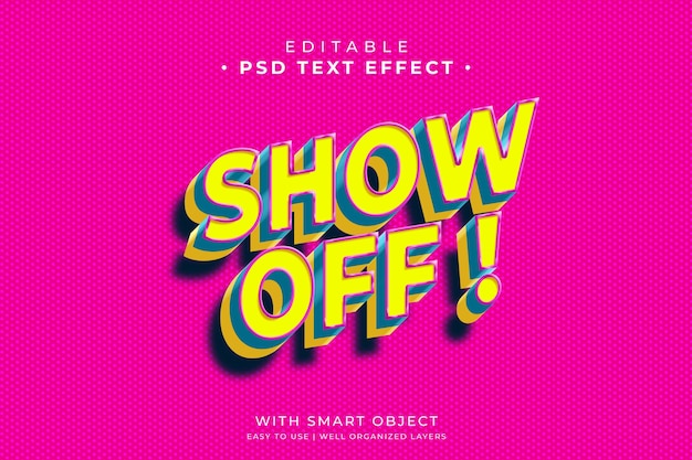 Show Off Text Effect