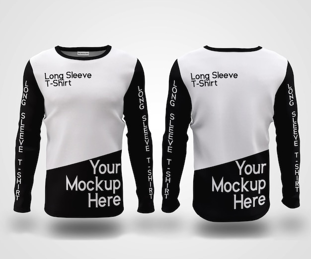 Showcase Man Long Sleeve Tshirt Mockup