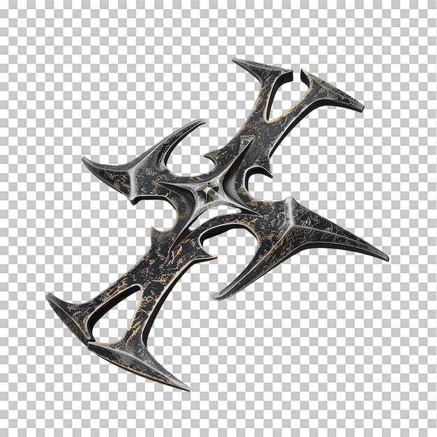 PSD shuriken alone on transparent background