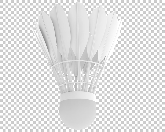 Shuttlecock isolated on transparent background 3d rendering illustration