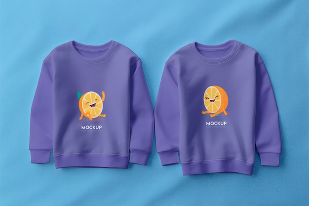 Siblings clothes mockup design