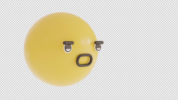 side view pensive emoji png