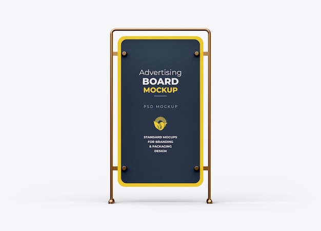 Sign board or advertising board or advertising stand mockup