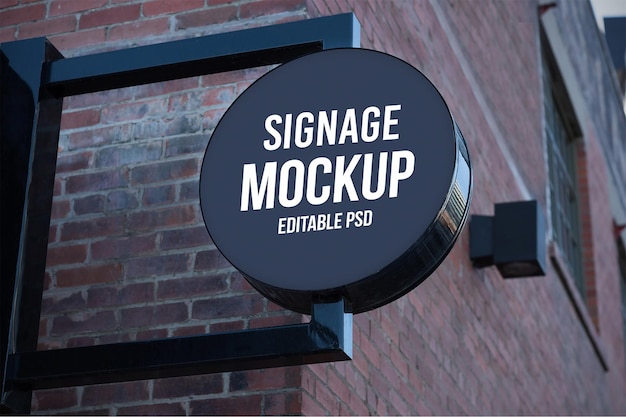 Signage Photoshop Mockup