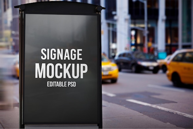 Signage Photoshop Mockup