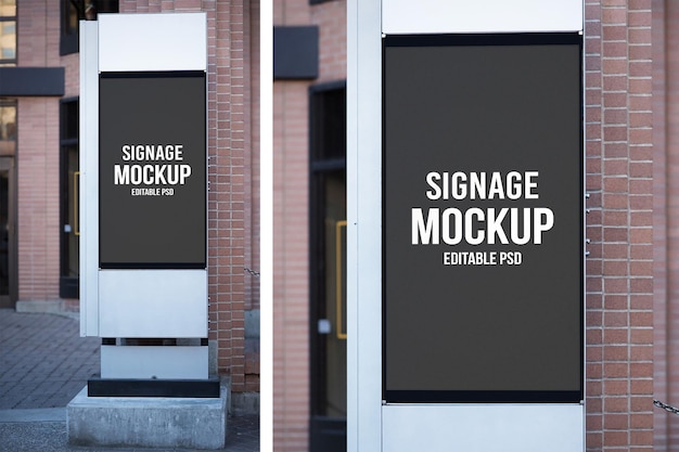 Signage Photoshop Mockup