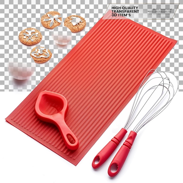 PSD silicone baking mat a non stick mat used for baking on transparent background