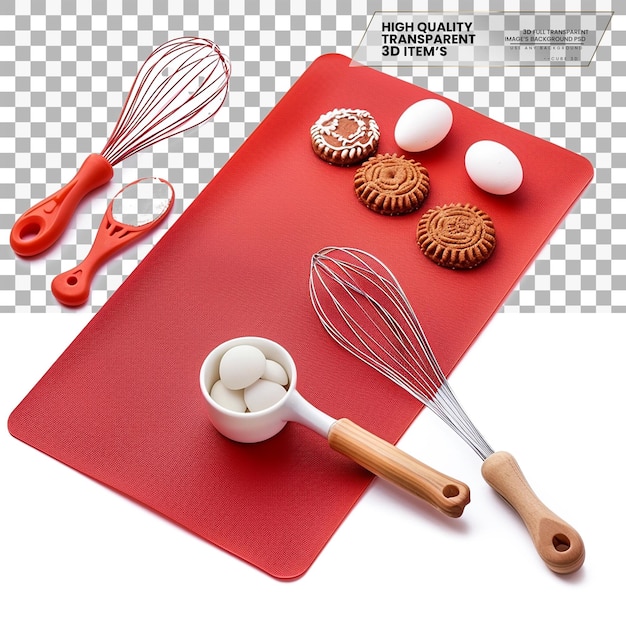 PSD silicone baking mat a non stick mat used for baking on transparent background