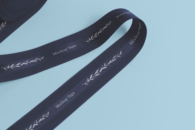 Silk tape design mockup