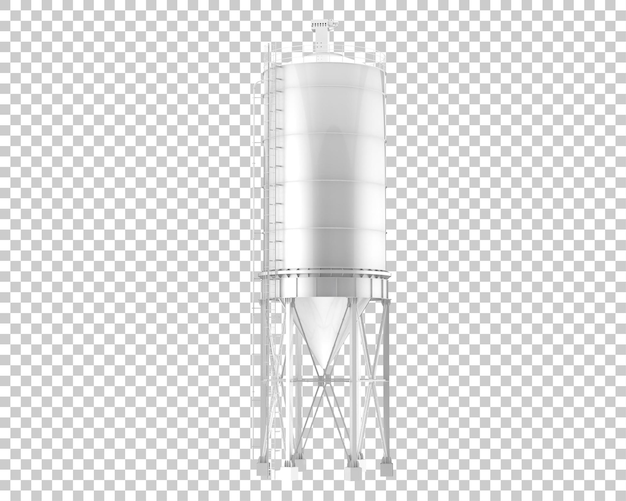 PSD silo staircase isolated on transparent background 3d rendering illustration