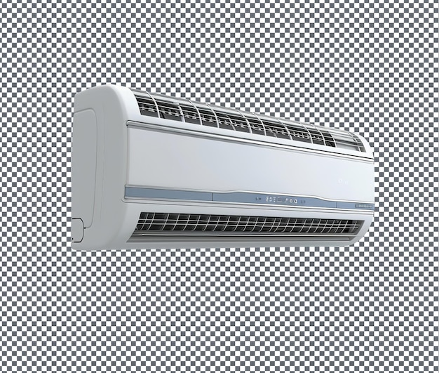 PSD a silver air conditioner with the word air on it