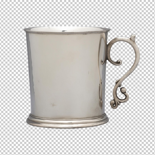 Silver big cup no background png