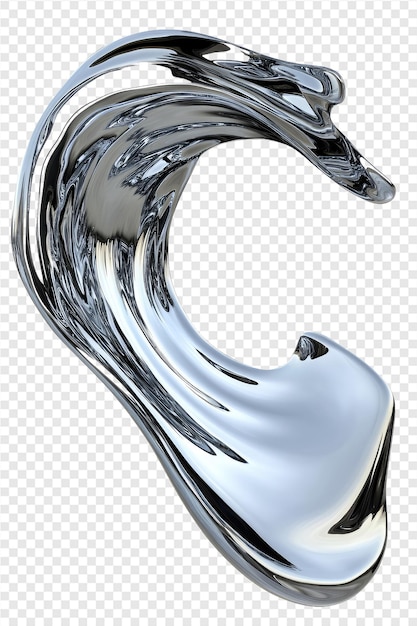 PSD a silver dolphin with a black tail is shown in this image